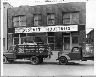 front of the first los angeles di store