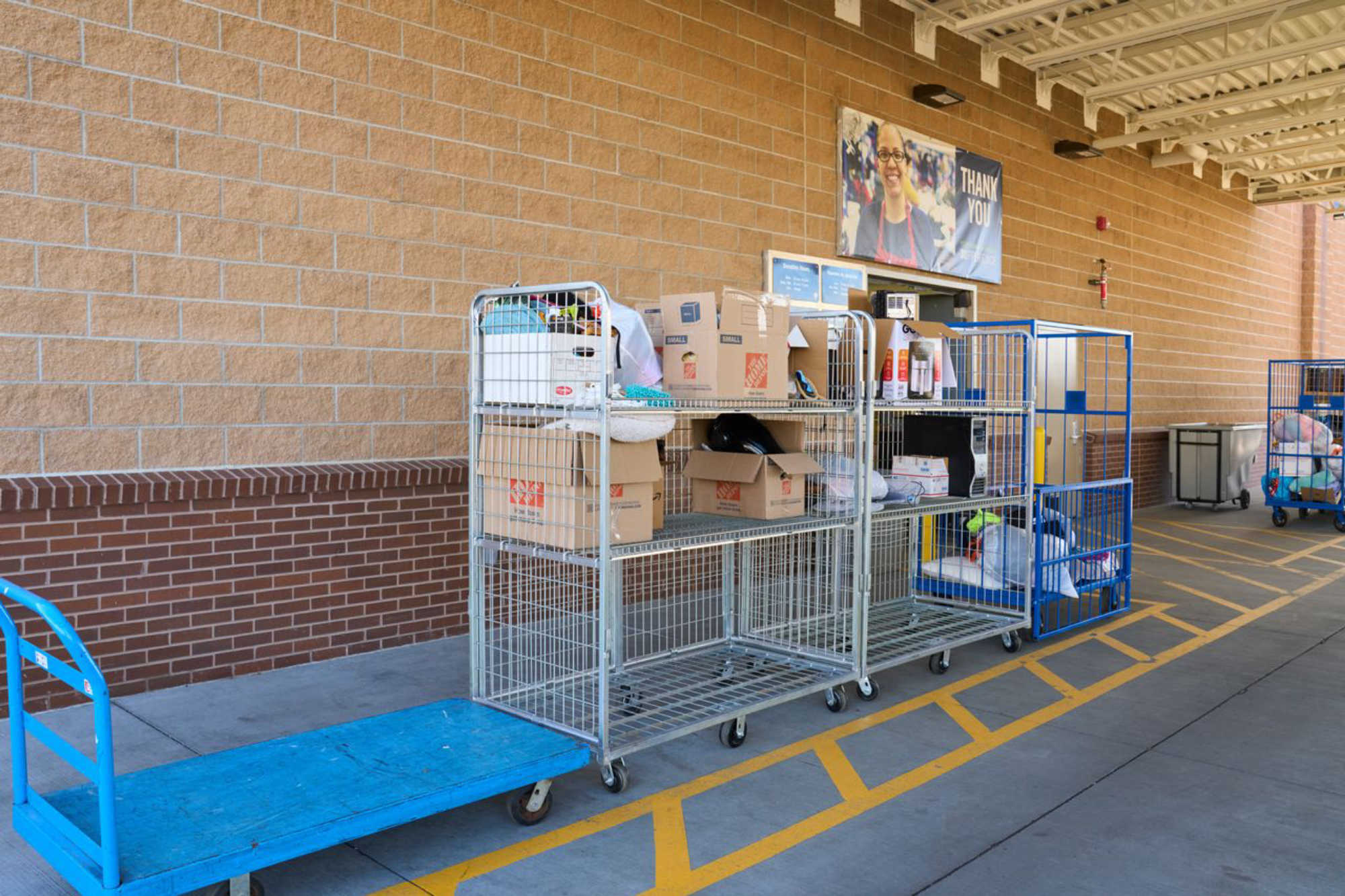 image of donation carts