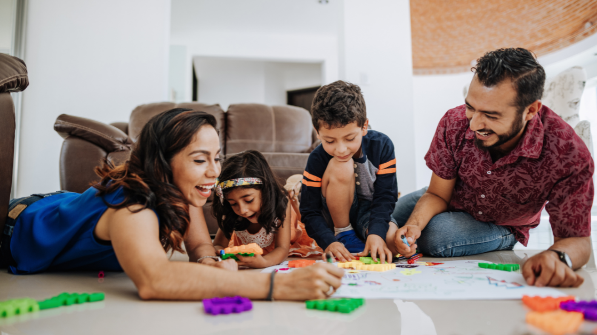 image of family playing together